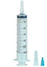 Injectiespuit 50/60ml met dikke tip (10 stuks)